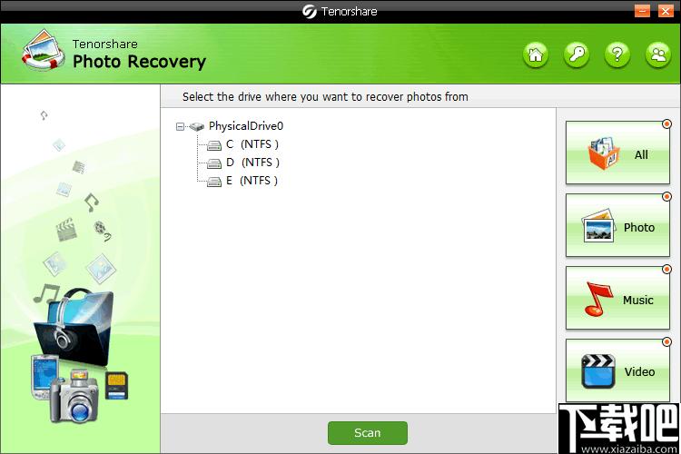 Tenorshare Photo Recovery下载,图片恢复,音频恢复,视频恢复