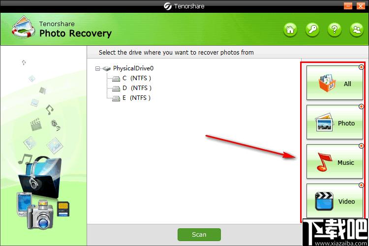 Tenorshare Photo Recovery下载,图片恢复,音频恢复,视频恢复