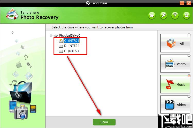Tenorshare Photo Recovery下载,图片恢复,音频恢复,视频恢复